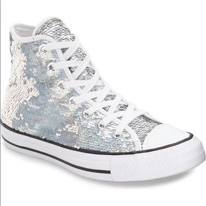 EUC Converse Sequin High Tops